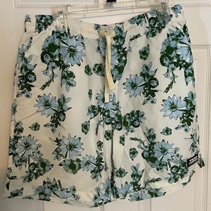 HUF Mens Shorts Elastic Shorts Dazy Easy White, Green & Blue